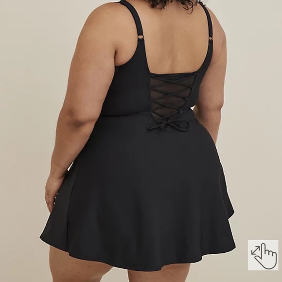 TORRID Corset Mid Length Swim Dress - Picture 5 of 7